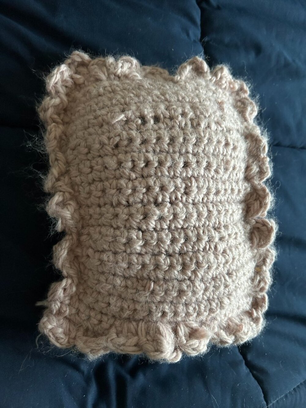 Light Pink Pillow with ruffle